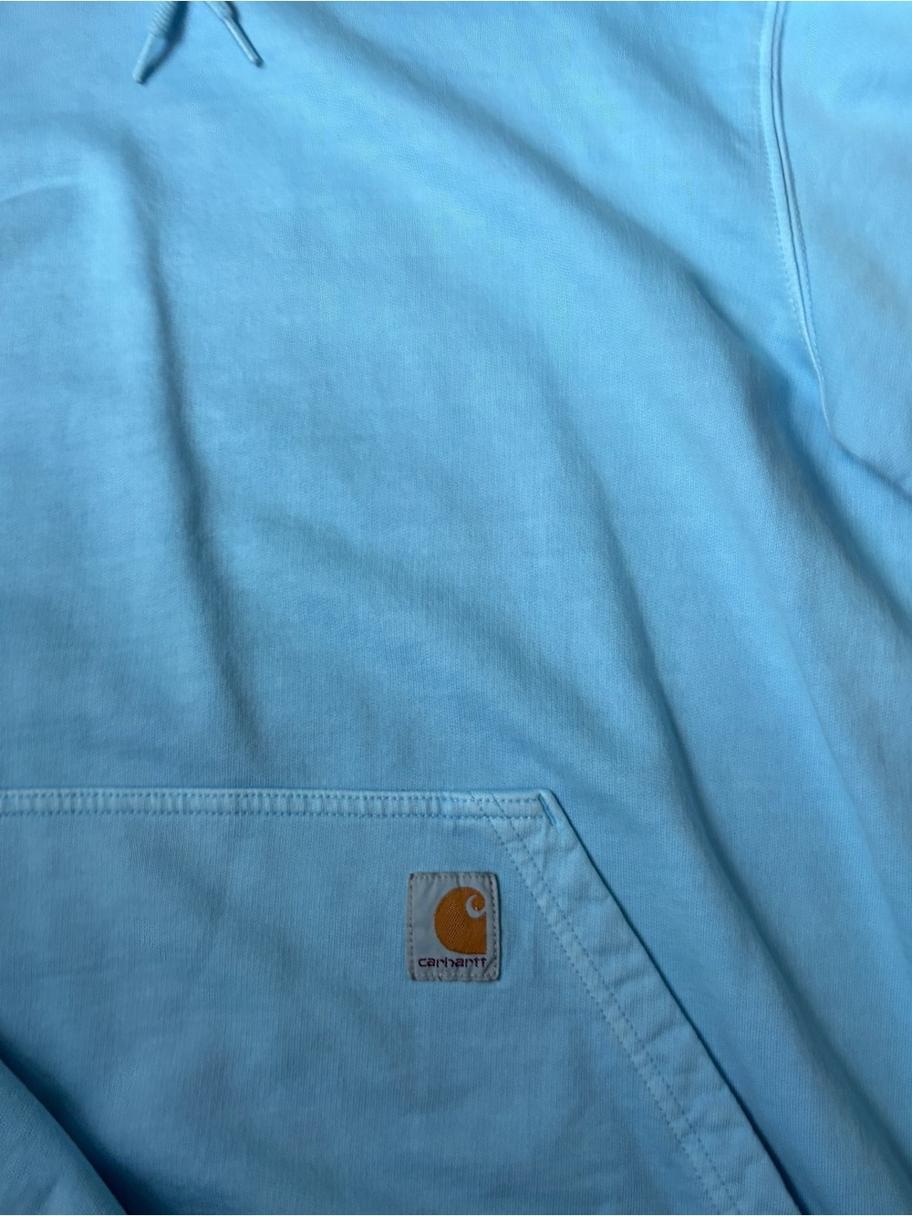 Carhartt Relaxed Fit Midweight Garment Dyed French Terry Sweatshirt Fresh Water - Picture 4 of 5
